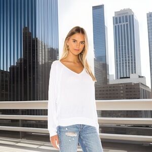 FREE PEOPLE SANTA CLARA THERMAL DOLMAN Alabaster Ivory WAFFLE KNIT Oversized NWT